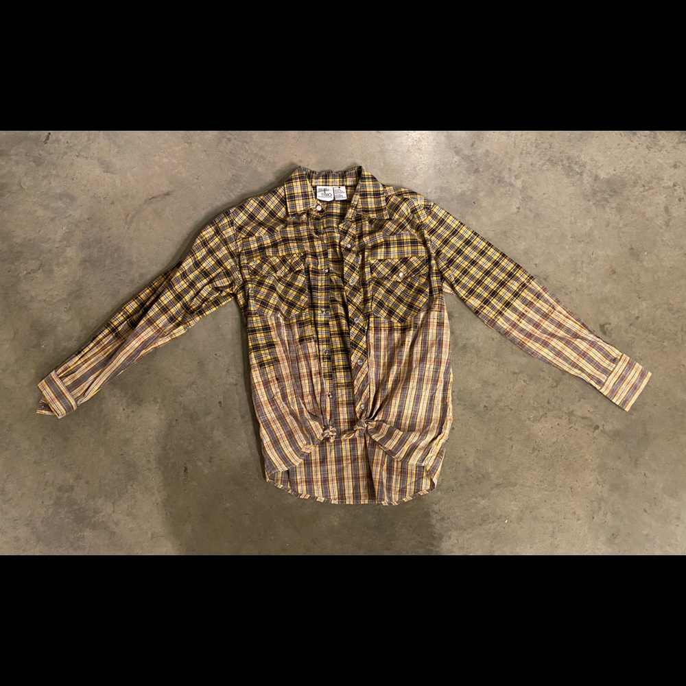 Plaid Pearl Snap